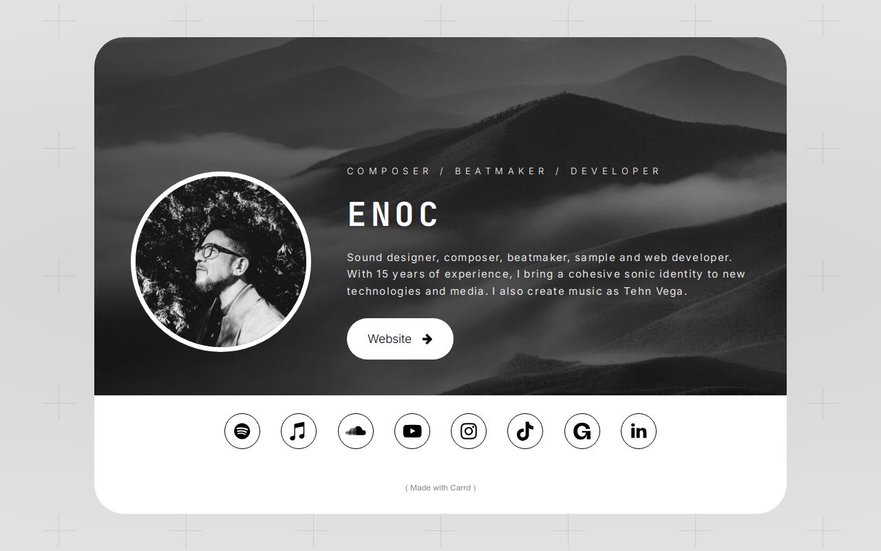 Carrd profile picture for @enoc
